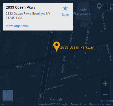 Brooklyn location map