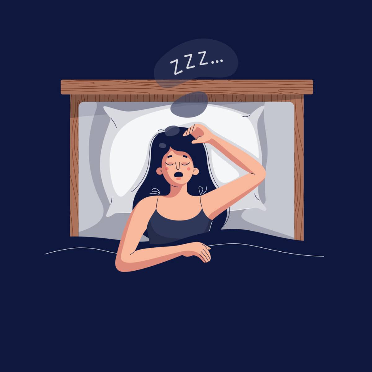 concept image of snoring cause sleep apnea