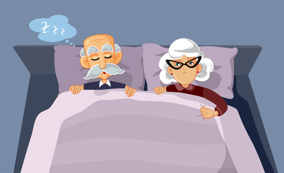 concept of link between snoring and age