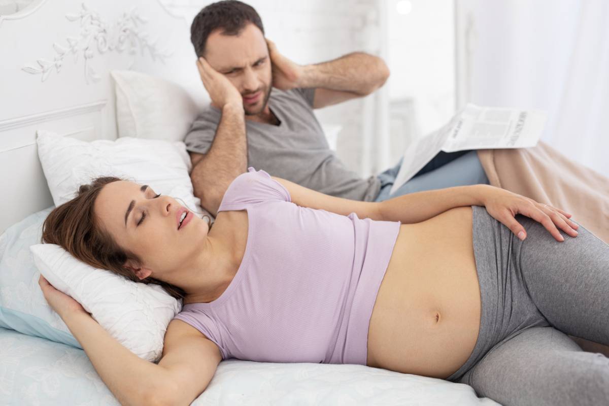 featured image for what causes snoring during pregnancy