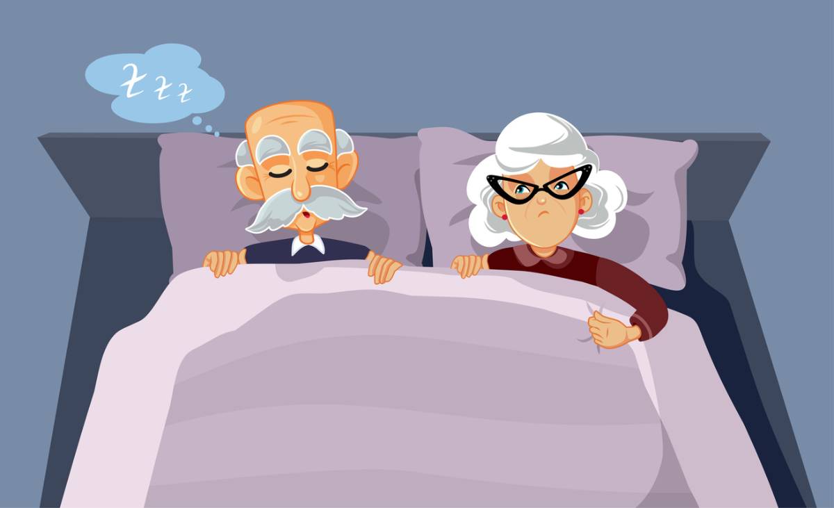 feaetured image for why does snoring get worse with age
